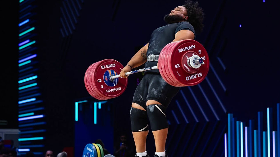 David Liti leads the NZ Weightlifing team to Glasgow 2026 PHOTO: WEIGHTLIFTING NZ
