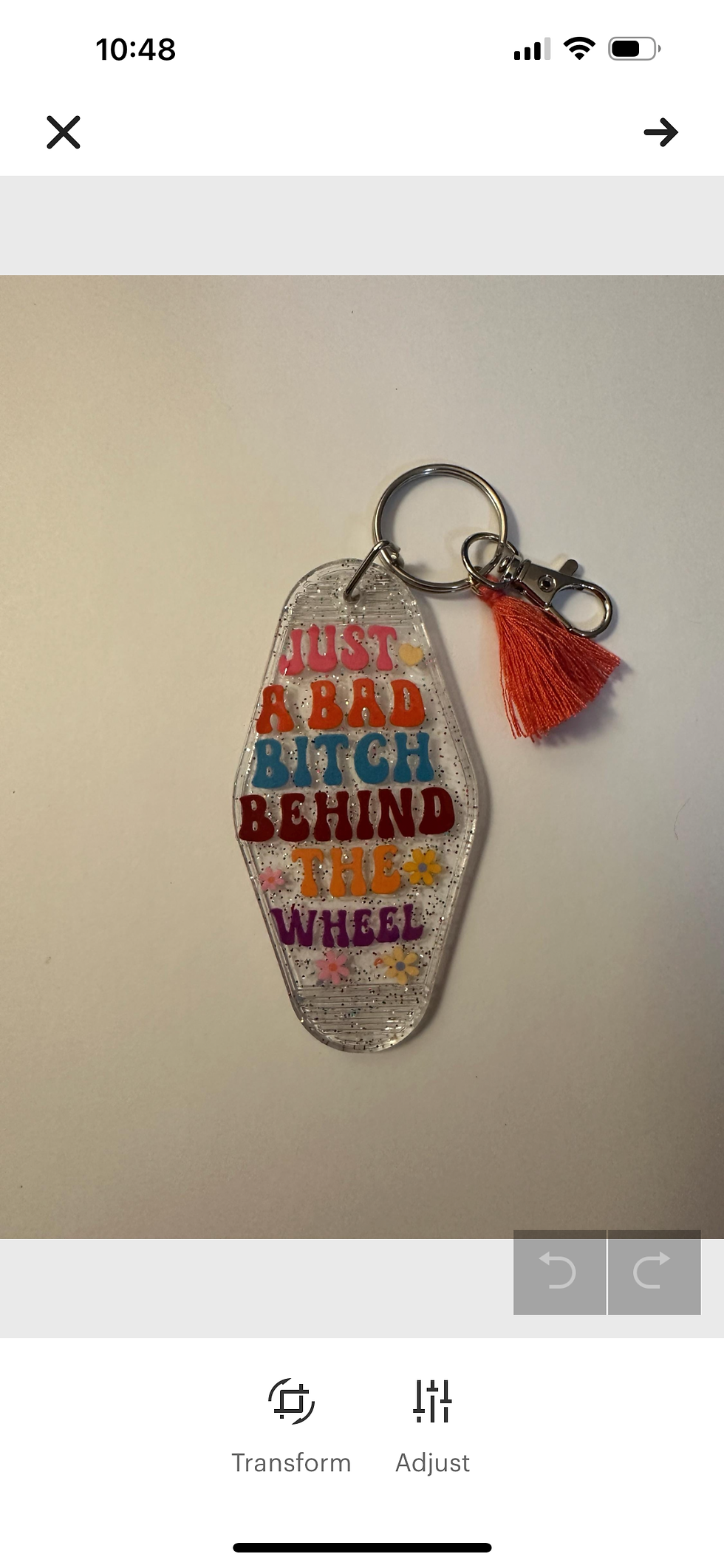 Thumbnail: Two sided motel keychains