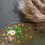 Thumbnail: Two sided motel keychains with fake fur Pom poms.