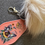 Thumbnail: Two sided motel keychains with fake fur Pom poms.