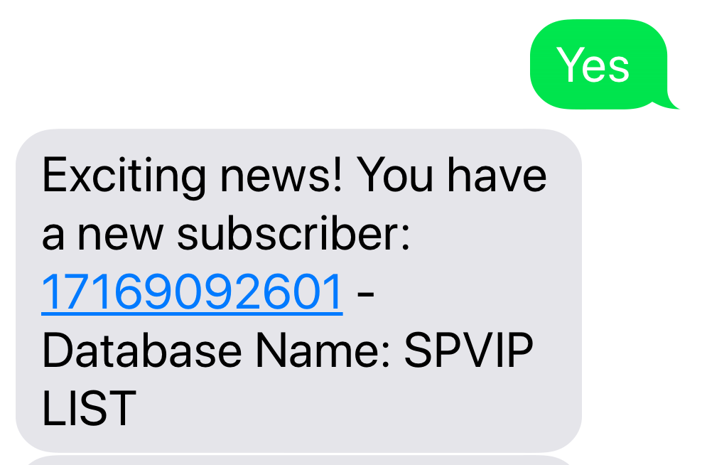 Get a text when you get a lead