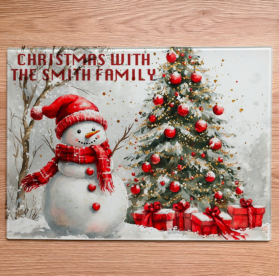 Thumbnail: Christmas Glass Chopping Board