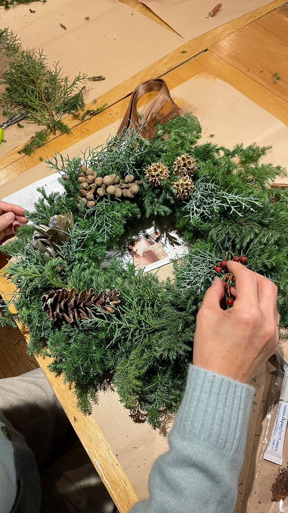 クリスマスリース　手作り