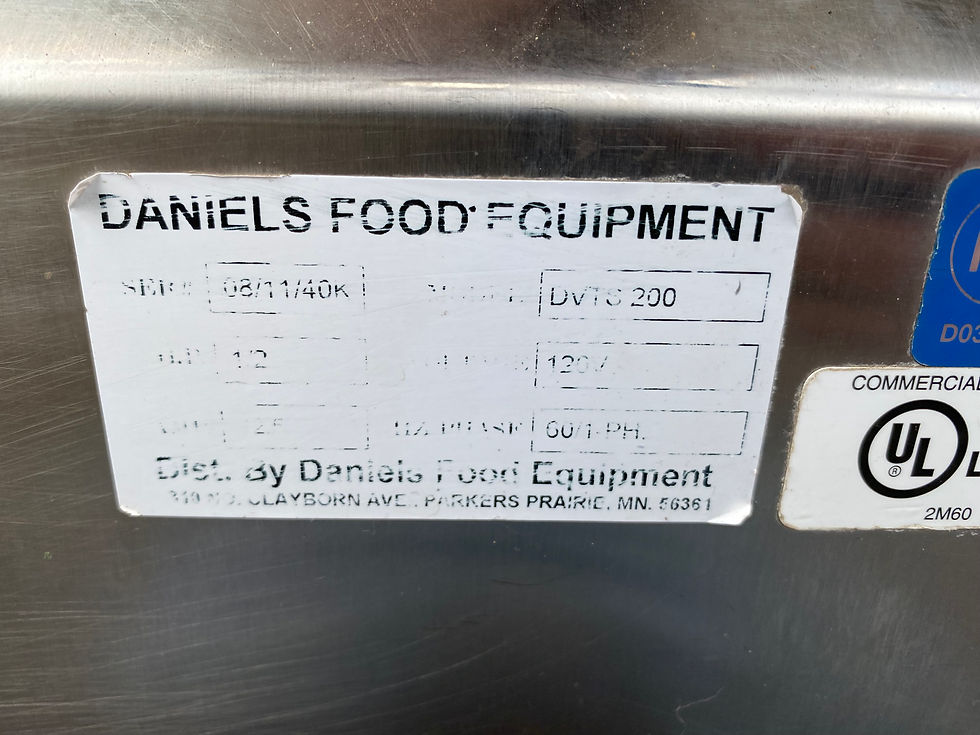 Thumbnail: Daniels DVTS 200 Pound Vacuum Tumbler (ID: 6298)