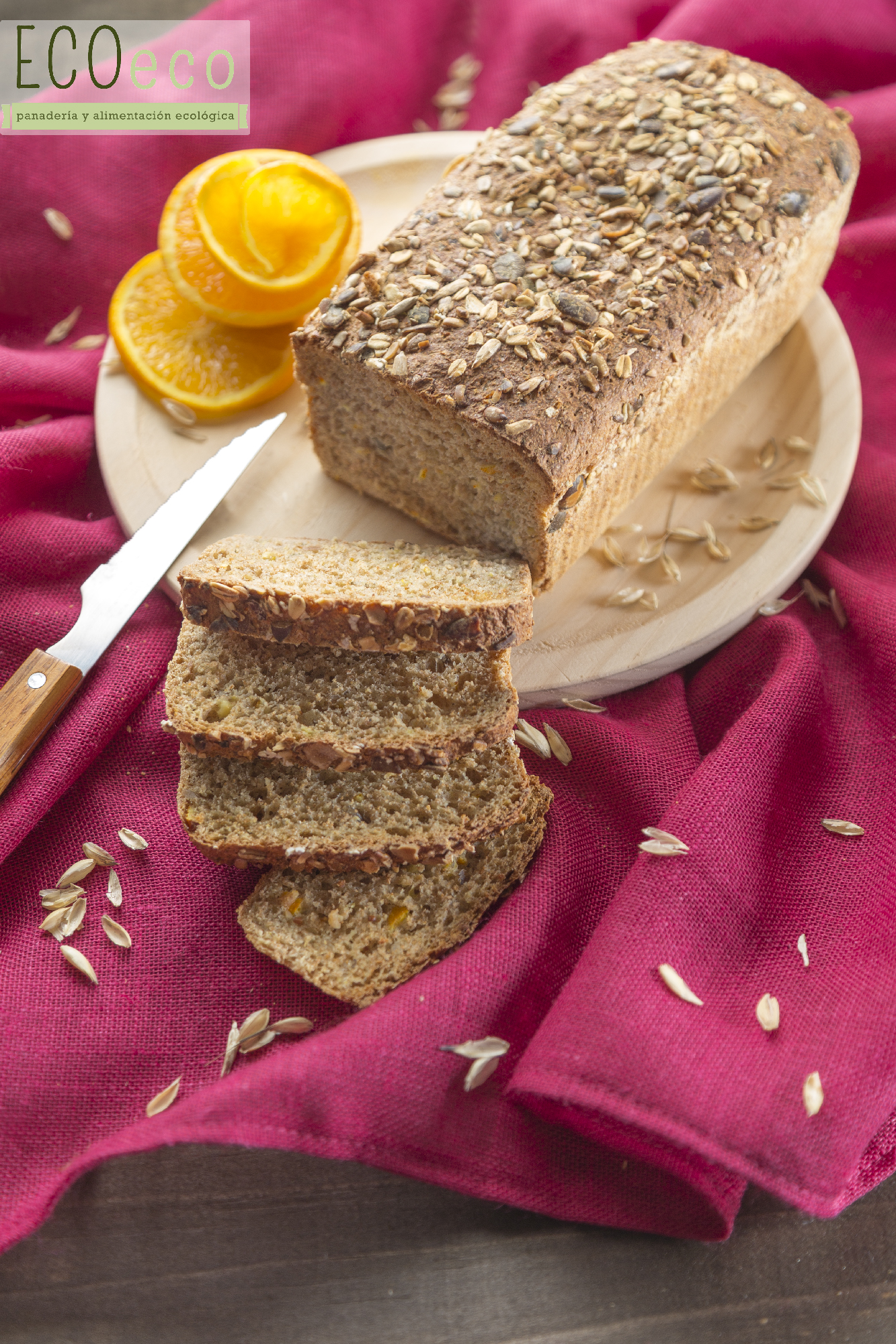 Pan de espelta y naranja