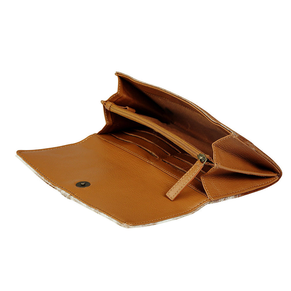 Thumbnail: Western Cow Hairon & Leather Wallet