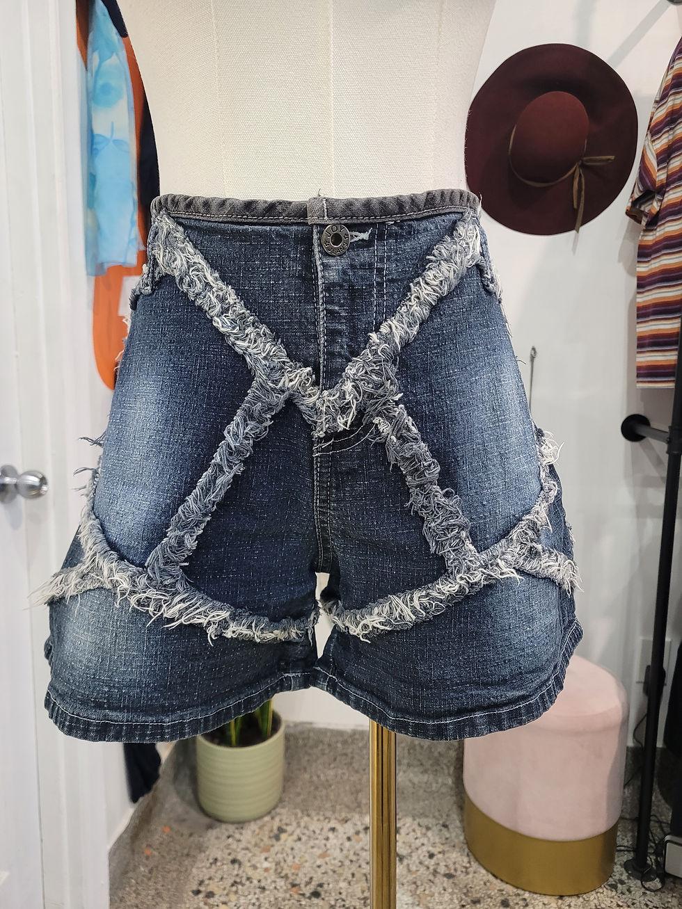 Short en jeans style