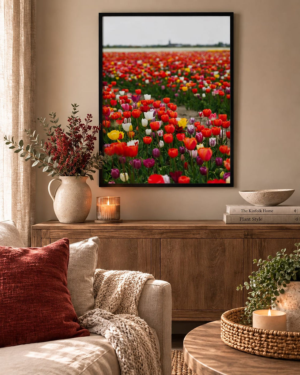 Thumbnail: Tulip Fields, Netherlands - 1 | Giclée Fine Art Print