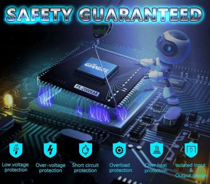 Thumbnail: Giandel 24V 2000W Pure Sine Wave Inverter