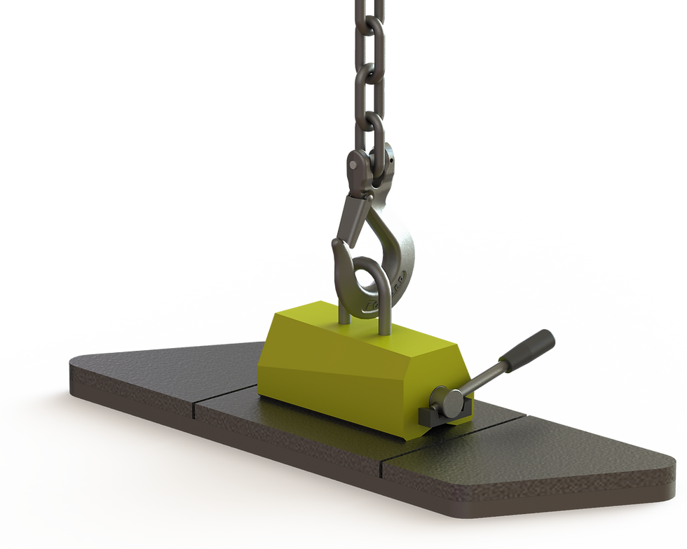 Fedur plate can be easily moved with the help of lifting magnets