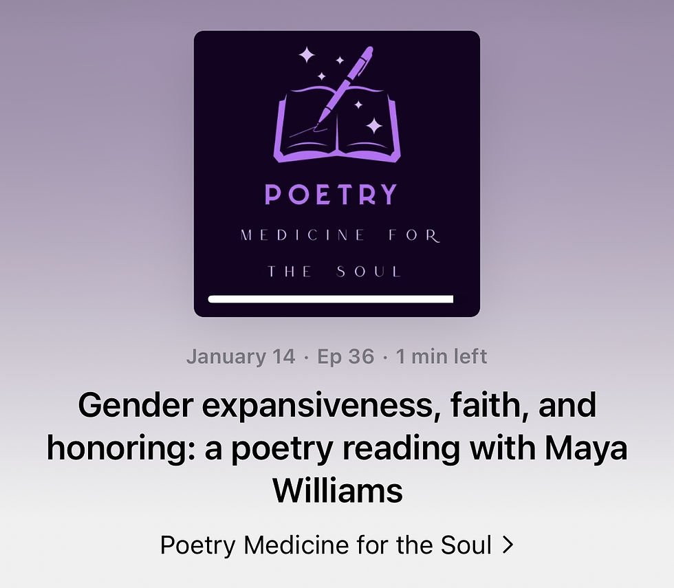 I'm on the Poetry Medicine for the Soul Podcast!