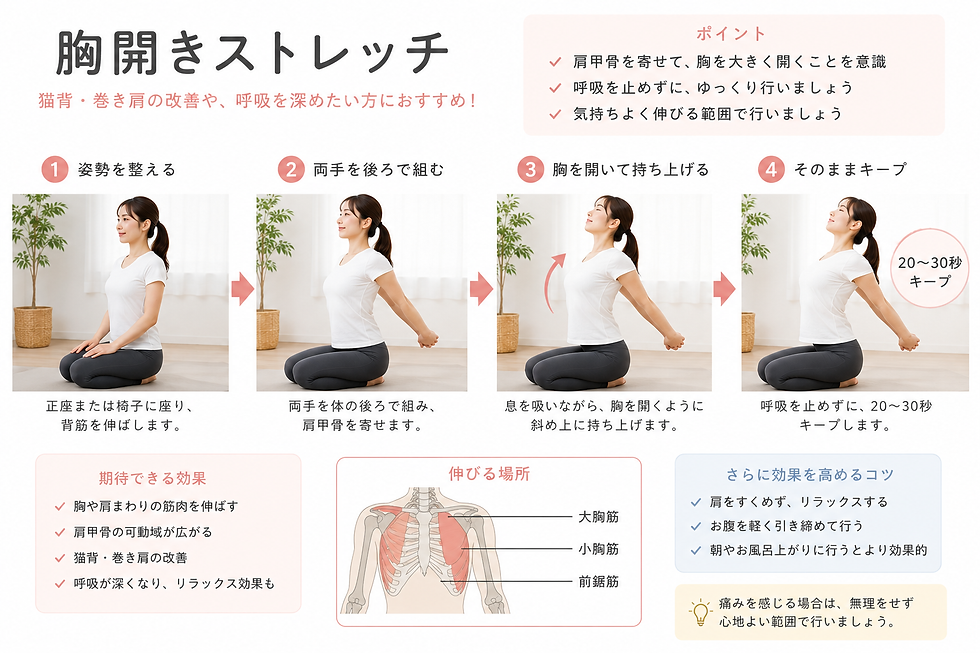 胸開きストレッチ