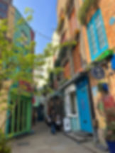 Colourful windows and doors in Neal's Yard