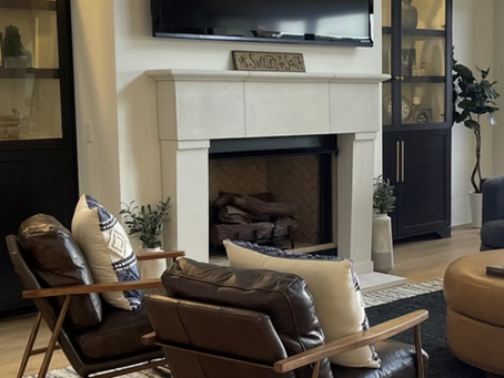 Cast Stone Fireplace