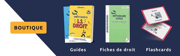 Boutique Pamplemousse - Livres de droit, Fiches de droit et Flashcards de droit