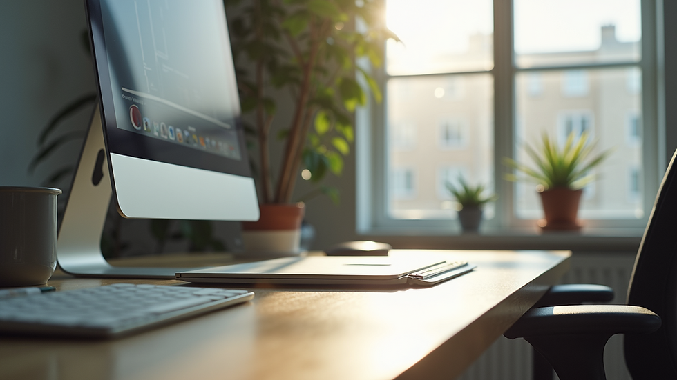 Close-up view of a serene workspace that conveys a sense of focus and clarity