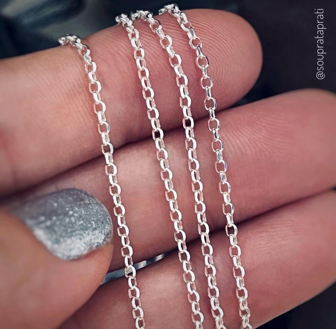 Corrente Elo Português, 3xR$53 (60cm)