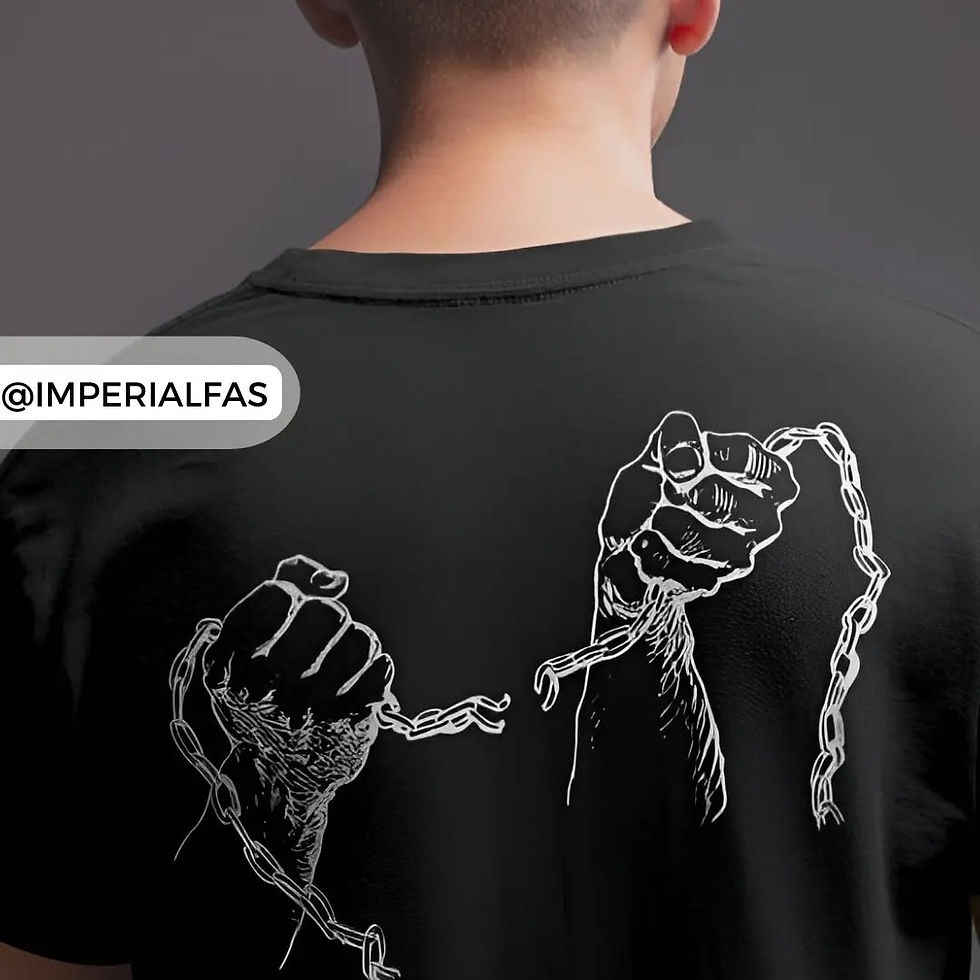 Thumbnail: Premium cotton oversized streetwear t-shirt in black with bold design