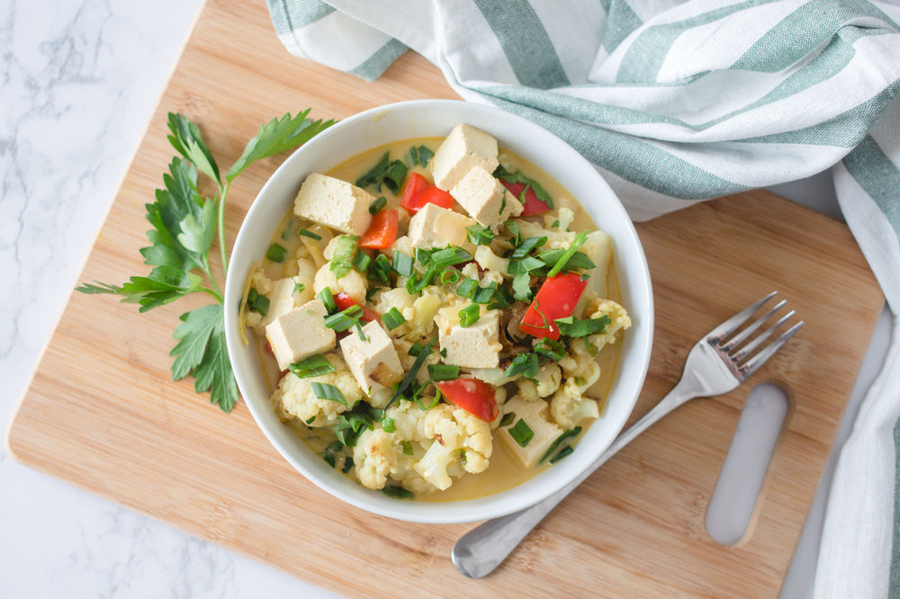 Cauliflower and Tofu Curry
