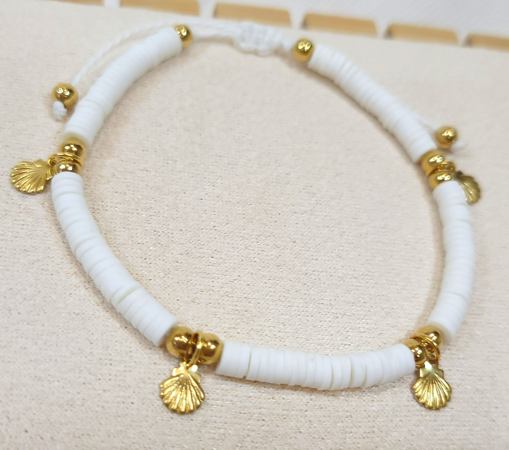 Bracelet Heishi coquillages