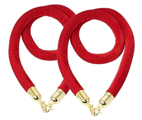 Corde de velours rouge