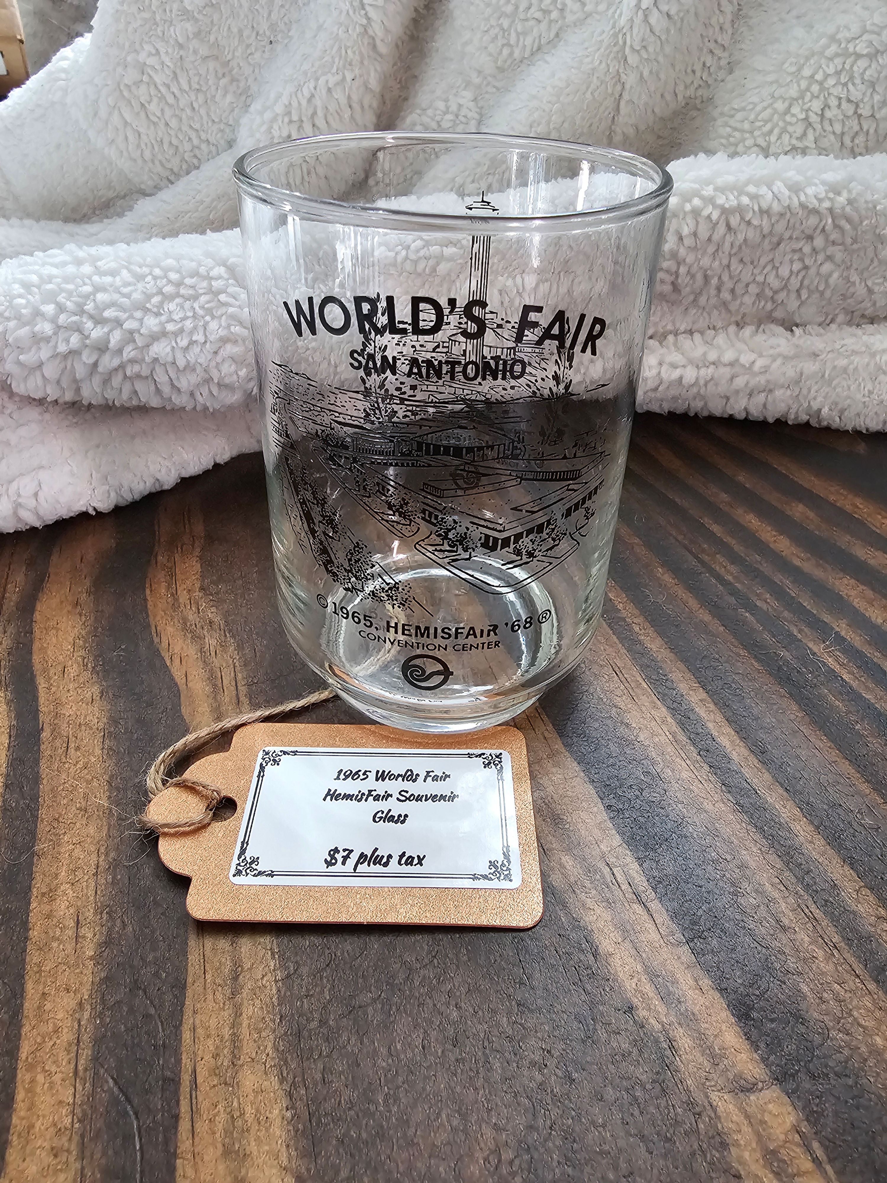 1965 World's Fair HemisFair Souvenir Glass