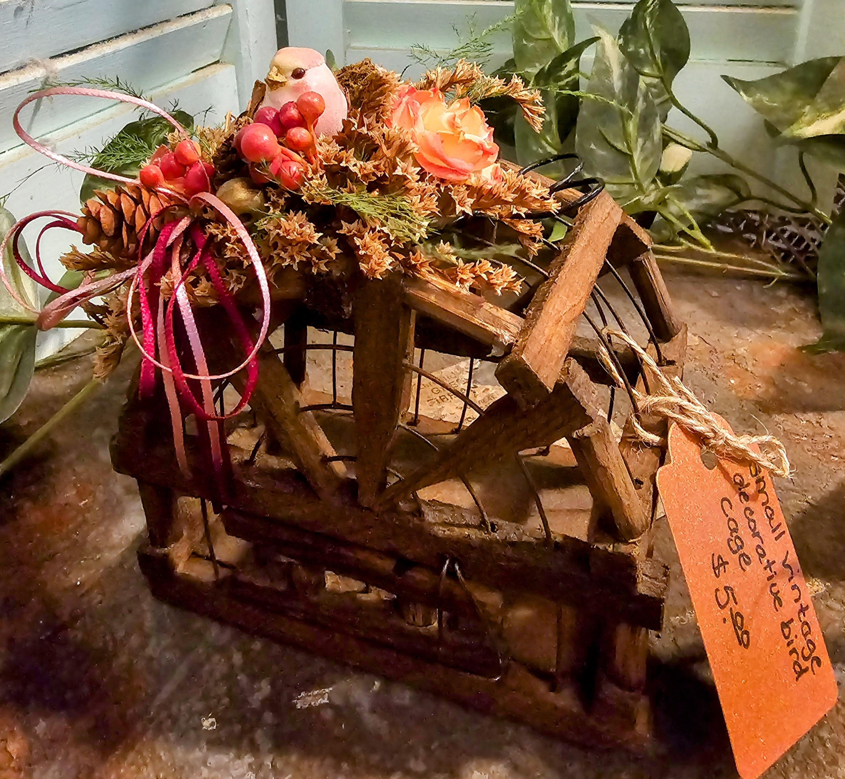 Vintage Small Decorative Bird Cage