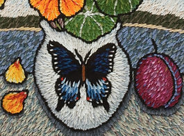 embroidery, Laura Gaskin, butterfly