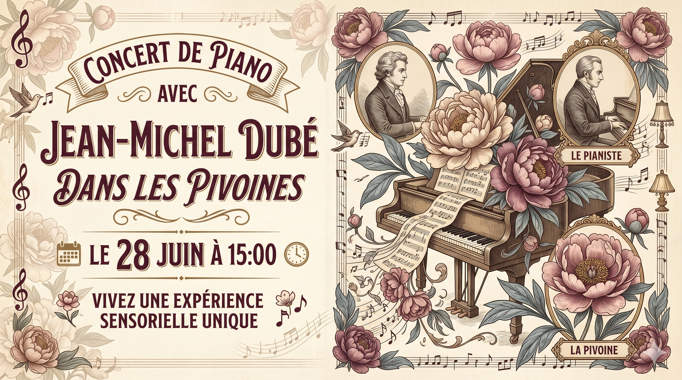 Billet Pivonies en concert 28 juin