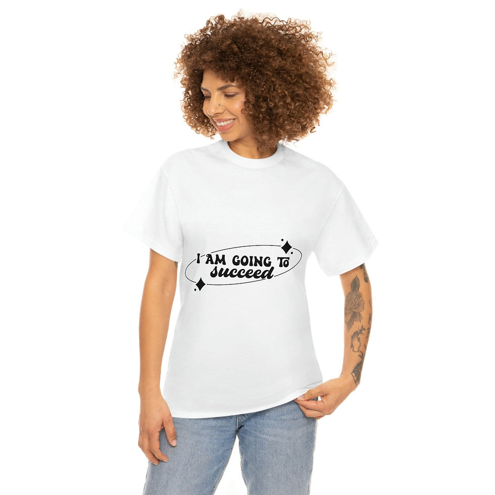 Thumbnail: Motivational T-Shirt "I am Going to Succeed" Wording