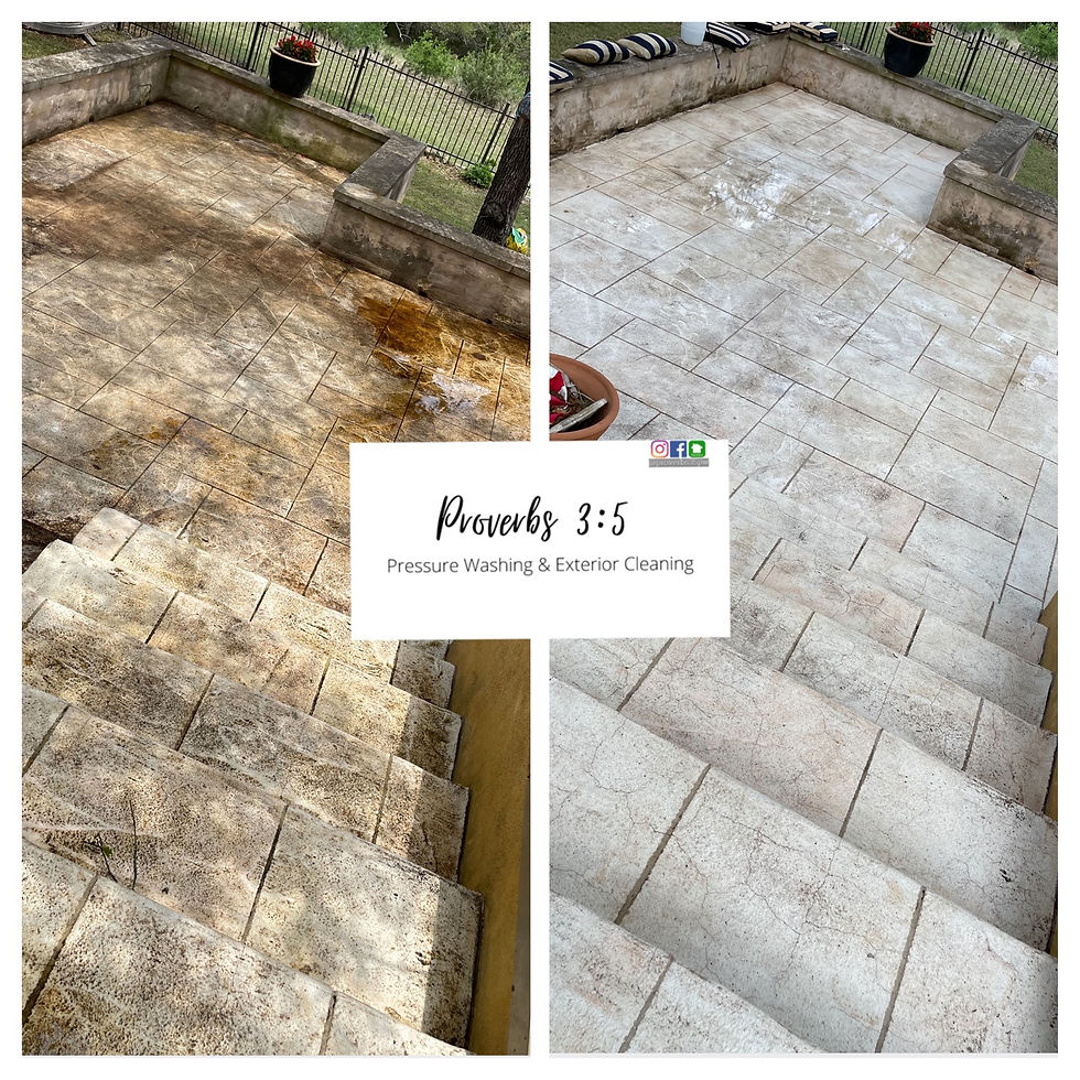 Patio pressure washing services in Austin, TX.