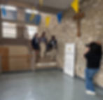 Conducting a school photography session onsite at a private Catholic school in north Baltimore. Staging an admissions tour with a prospective parent and student ambassadors.