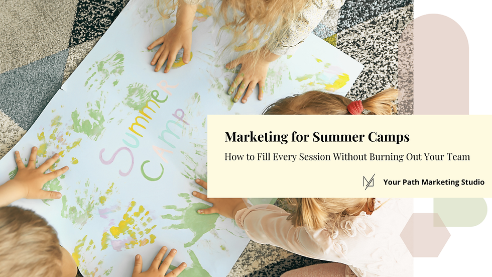 Blog banner for marketing for summer camps