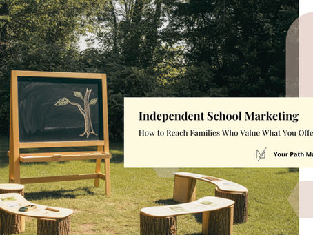 Blog banner for independent school marketing