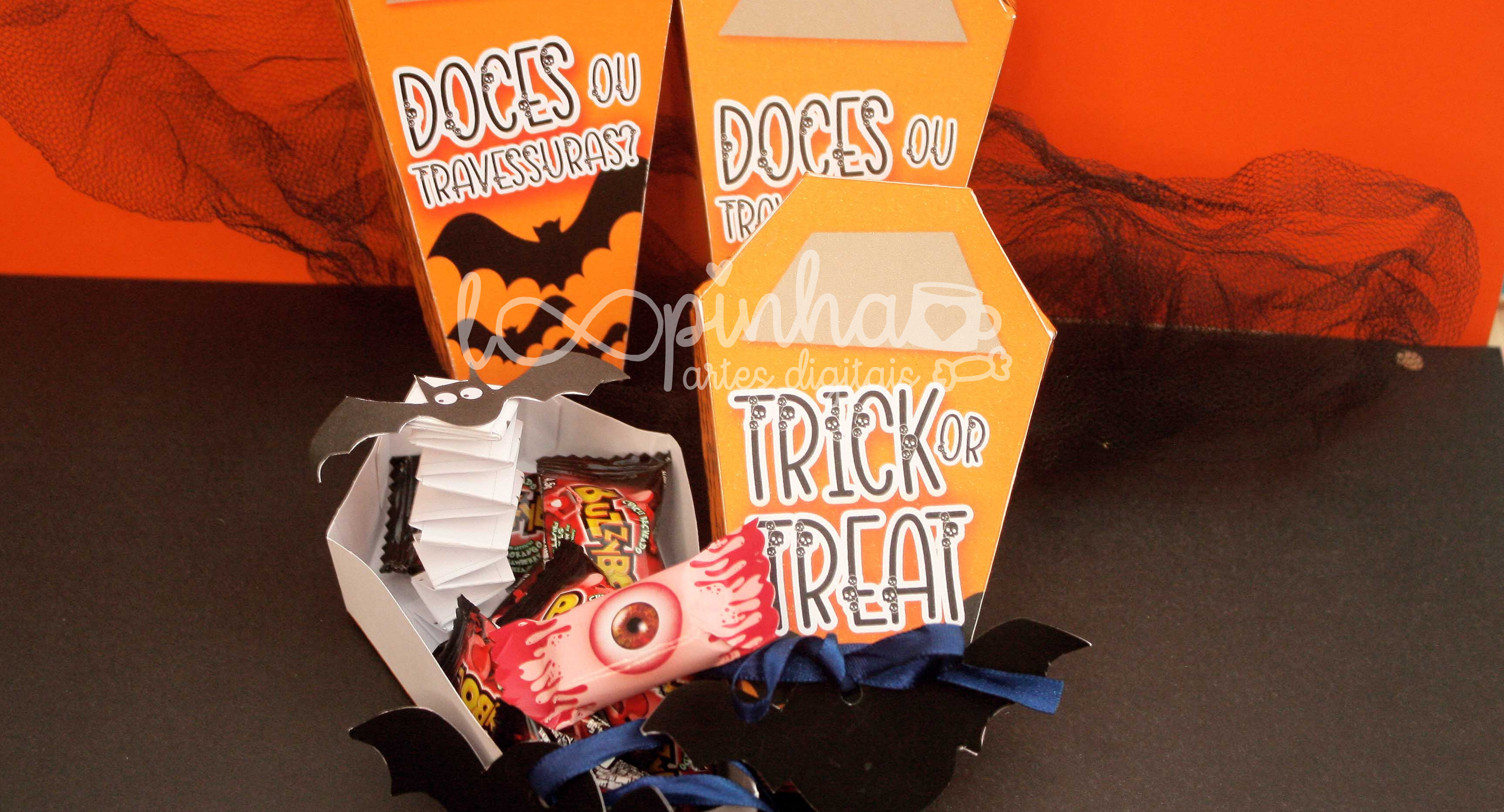 Caixa Caixão Halooween