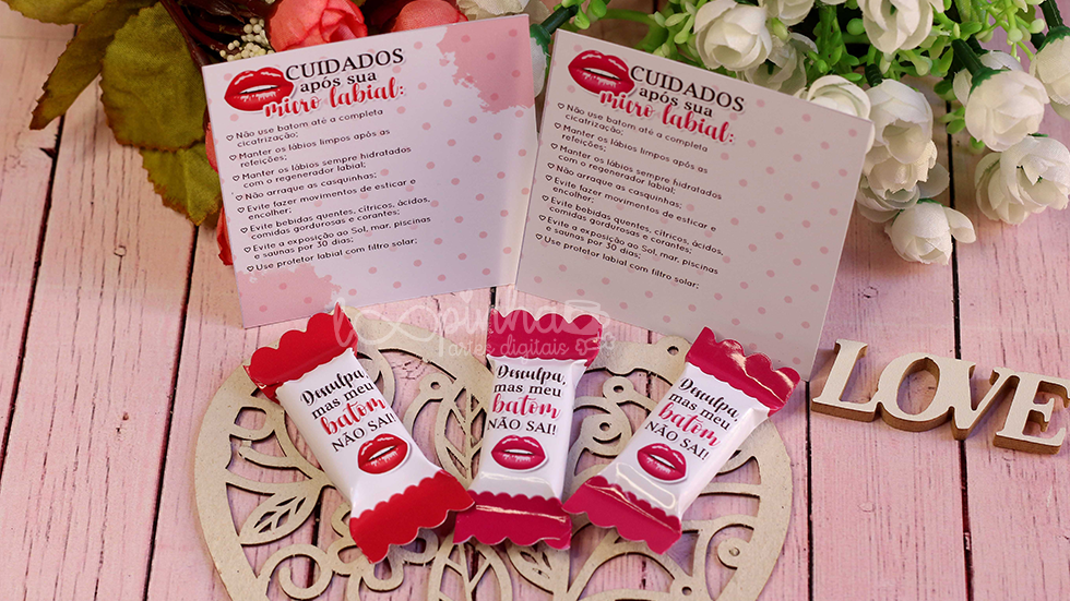 Miniatura: Cuidados pós micropigmentação labial/ lábios - Bala e Card