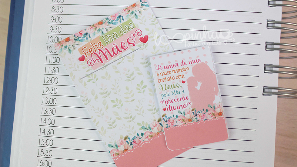 Marca-páginas magnético - Dia das Mães 2023