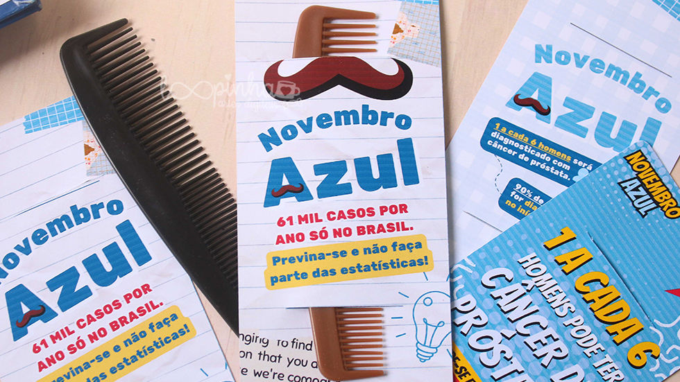 Miniatura: Card pente Novembro Azul 2023 - EDITÁVEL