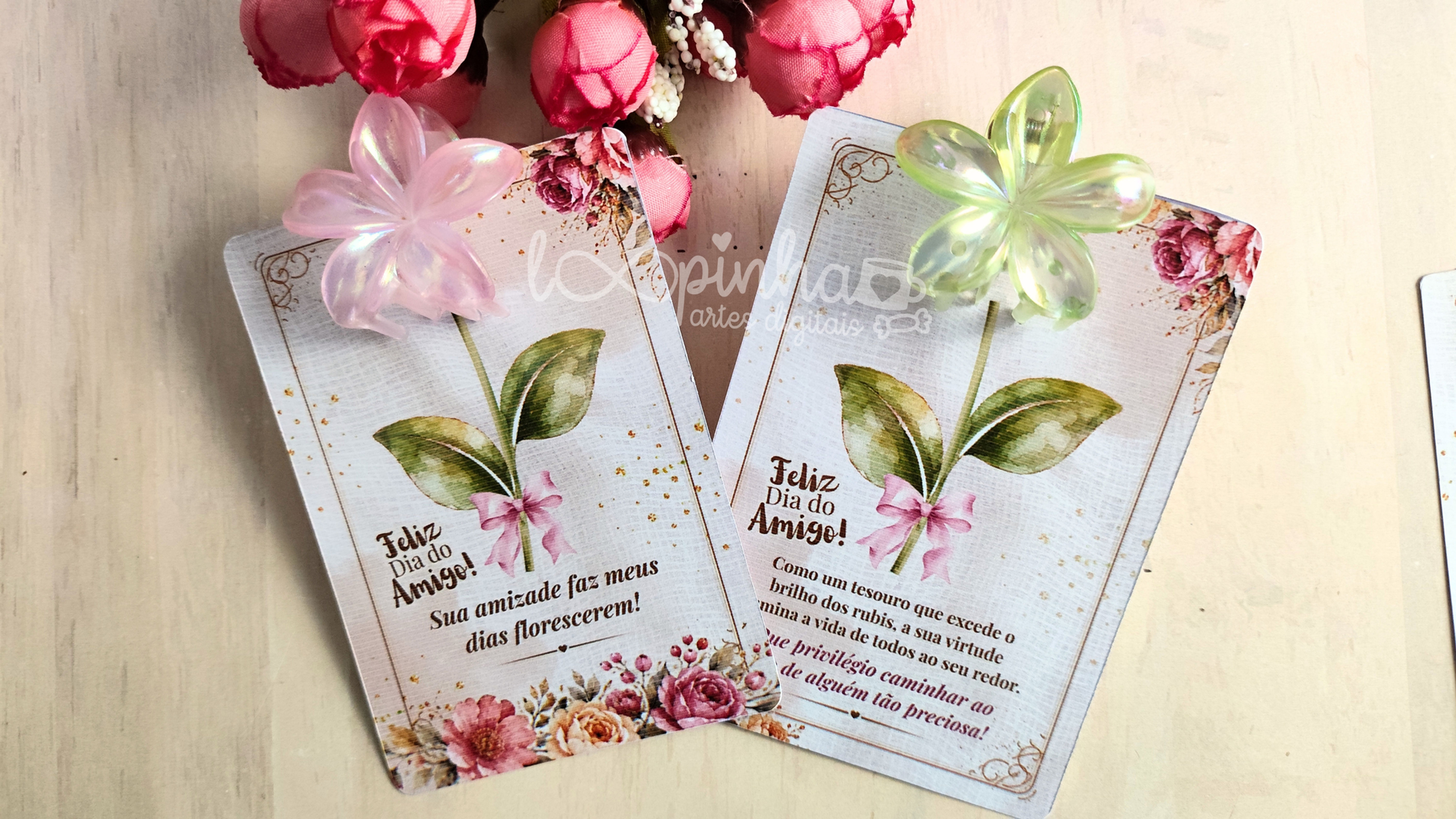 Card presilha flor - Dia do Amigo 2026