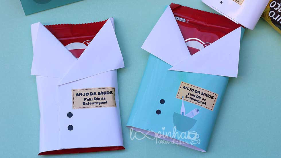 Miniatura: Embalagem Kit Kat/Talento e Card bombom - Dia da Enfermagem