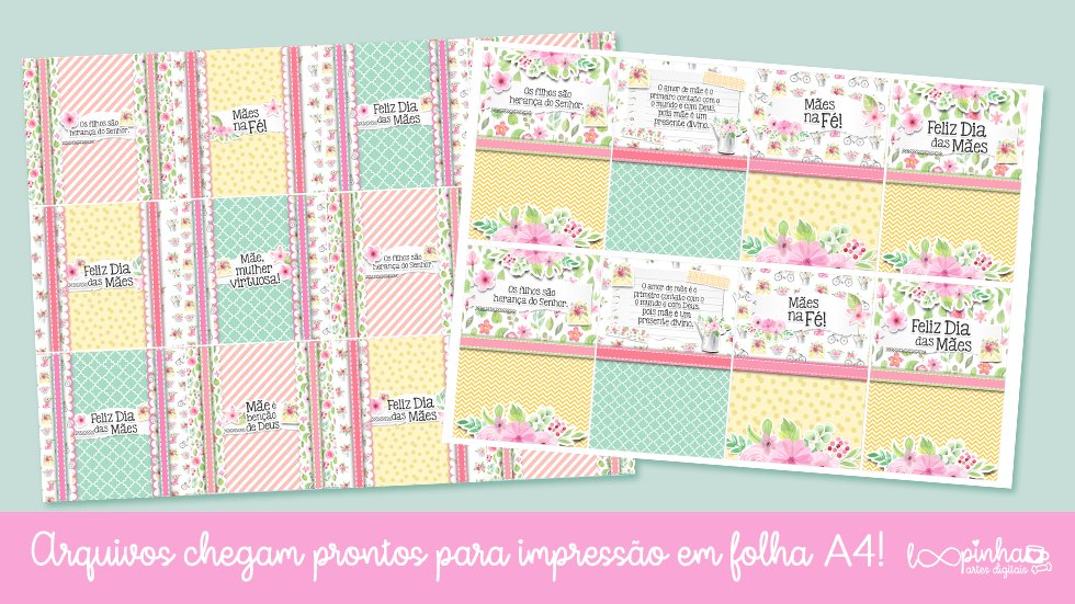 Miniatura: Bala e Cartão Mães Cristãs - Dia das Mães