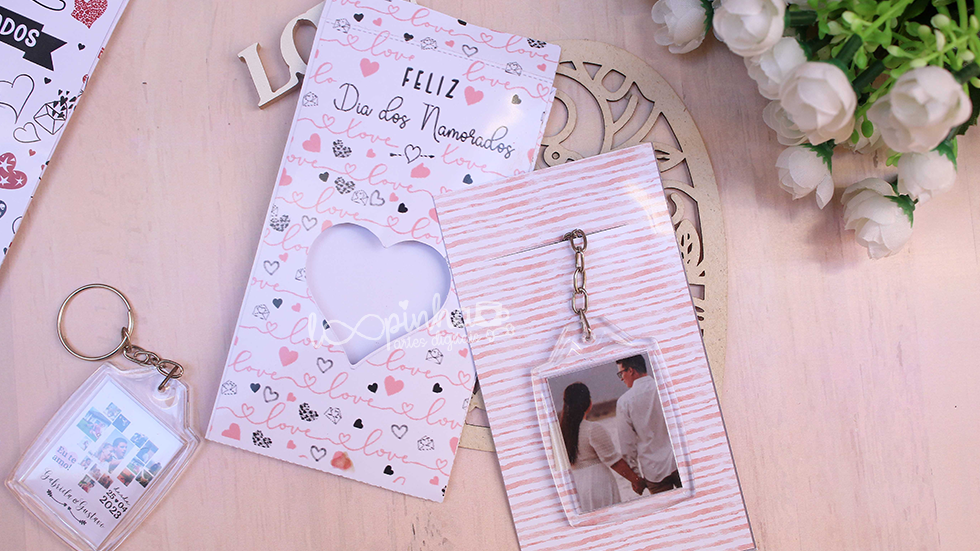 Chaveiro Dia dos Namorados - Editável Canva
