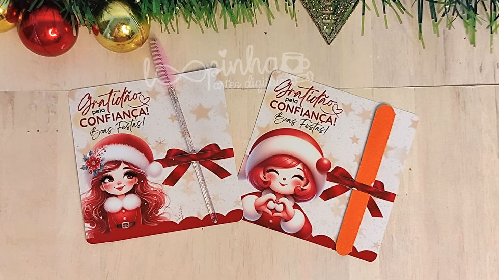 Miniatura: Cards escovinha cílios e mini lixa - Natal 2025