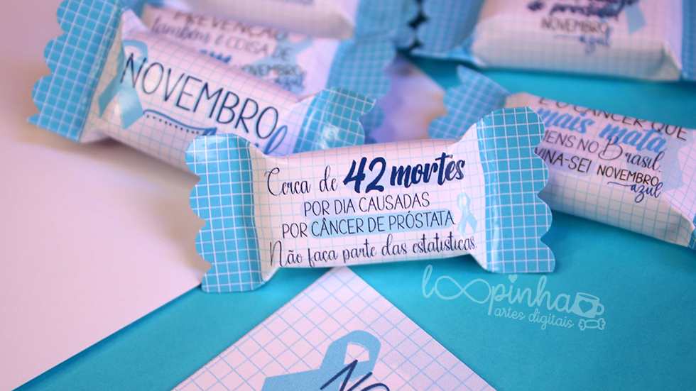 Miniatura: Novembro Azul - bala, card e lápis