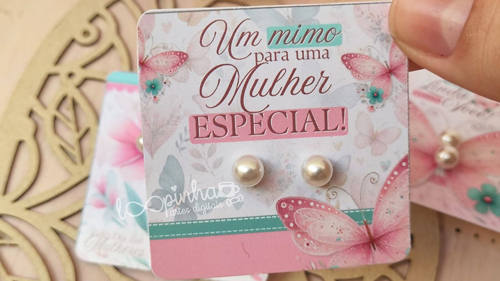 Miniatura: Tag brinco - Dia das Mulheres 2025