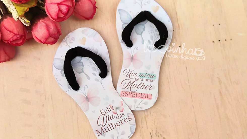 Miniatura: Tag e lapela Xuxinha Chinelo - Dia das Mulheres 2025