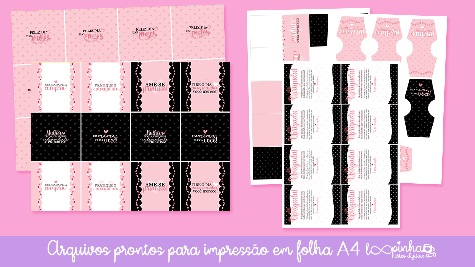 Miniatura: Revendedoras Rosa e Preto