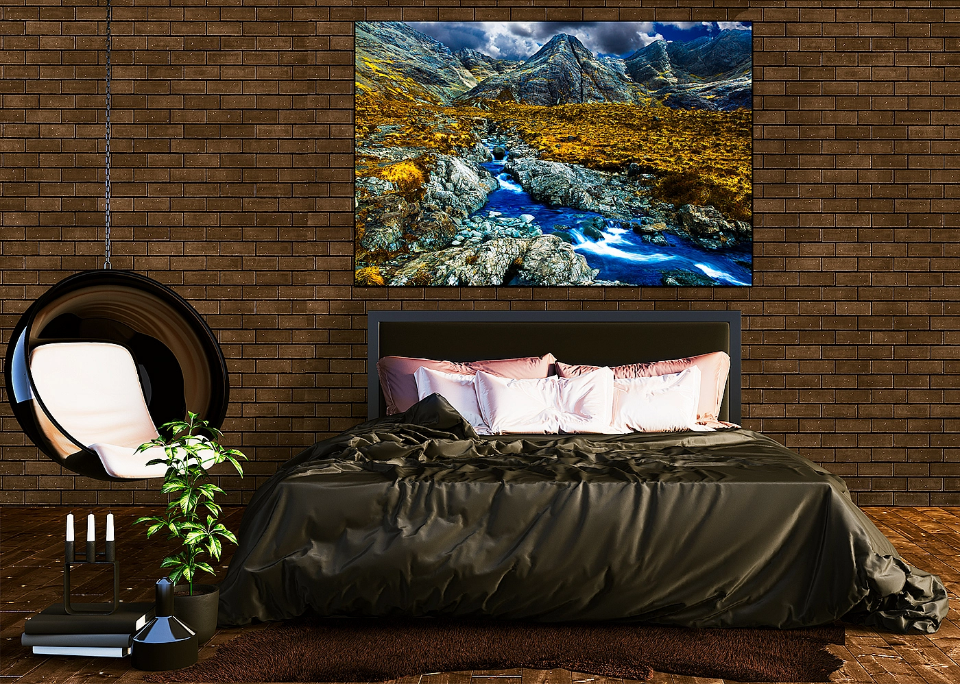 The Fairy Pools 1 - 24” x 16” Canvas Gallery Wrap