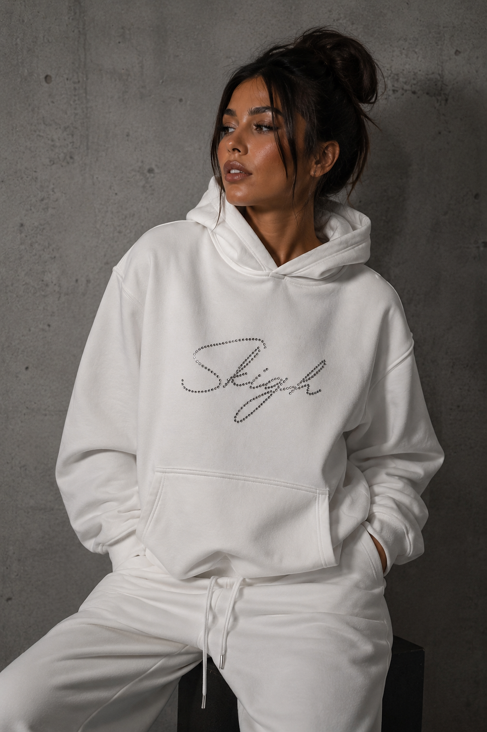 Thumbnail: Stars Hoodie - White