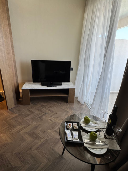 TV in seating area